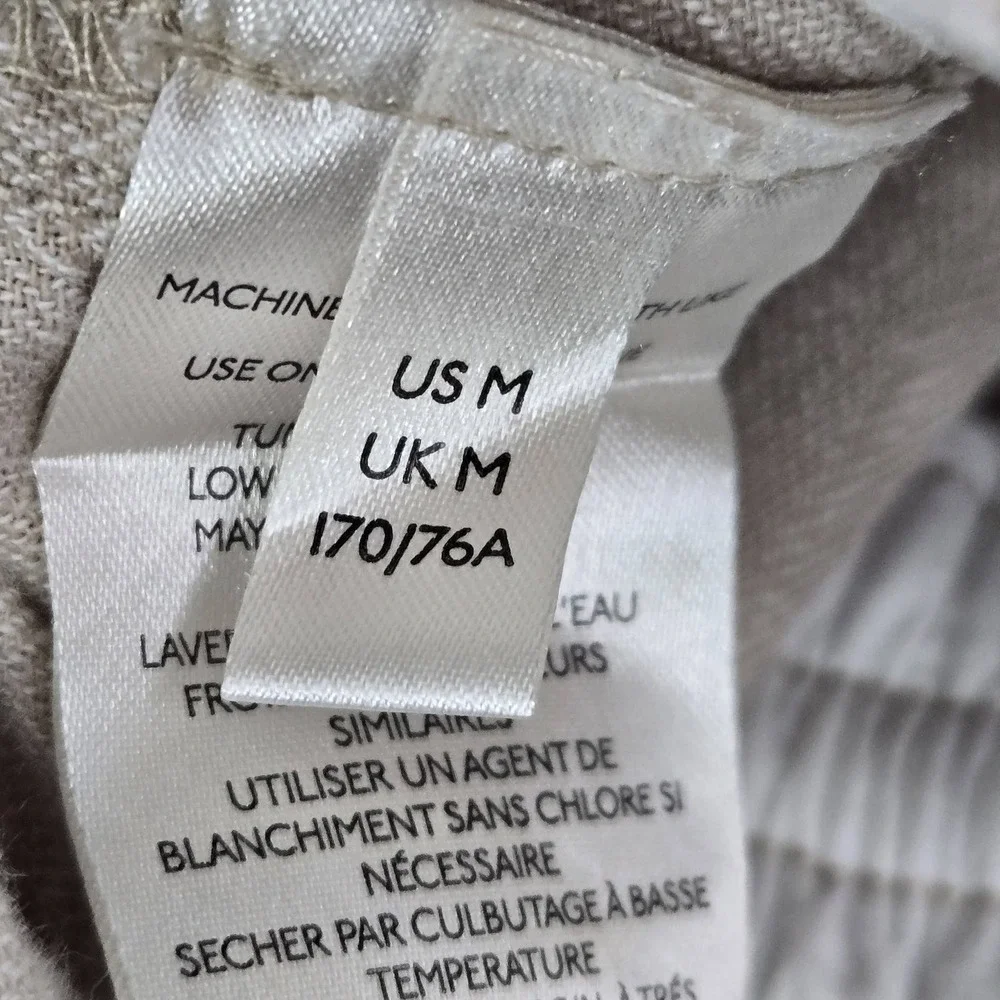 Free People Women Pants M Brown Feelin Good‎ Utility Cargo Linen 27